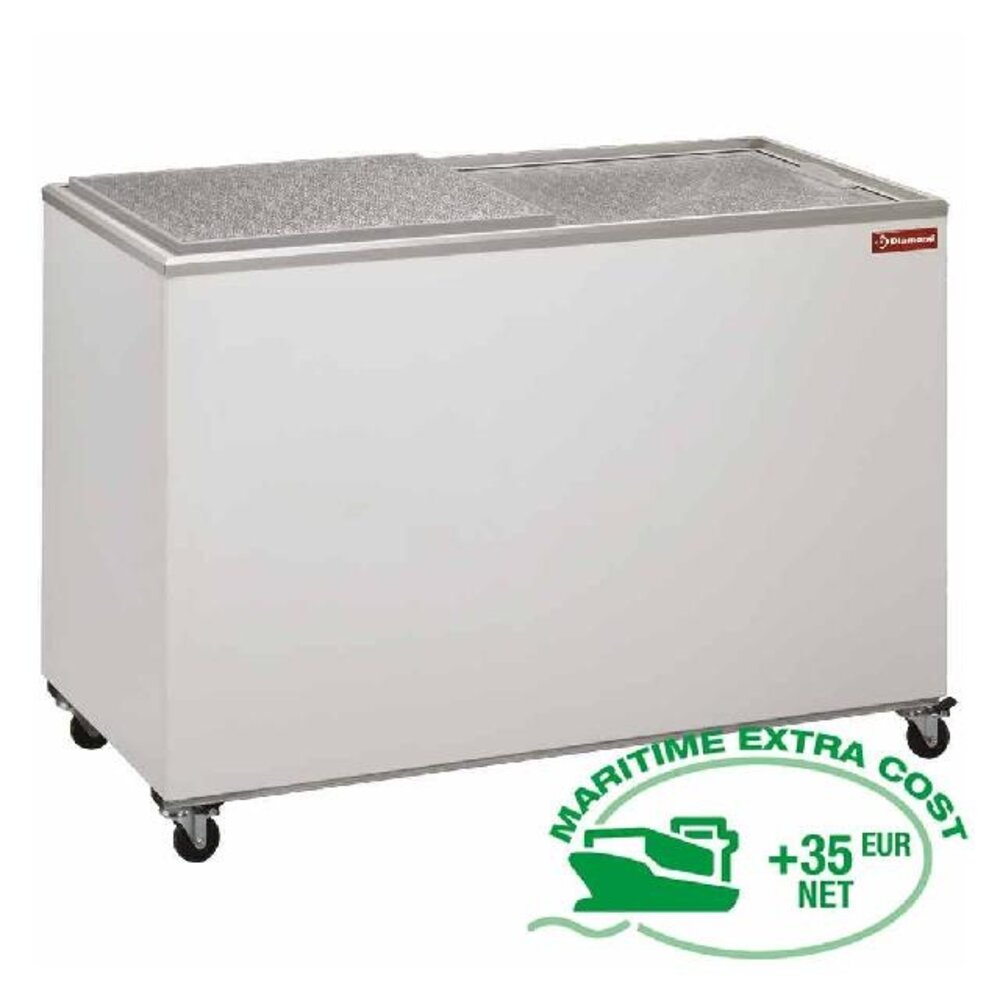 Diamond Kofferflessenkoeler, 300 liter, vol deksel, glijdend | BVL031/6P