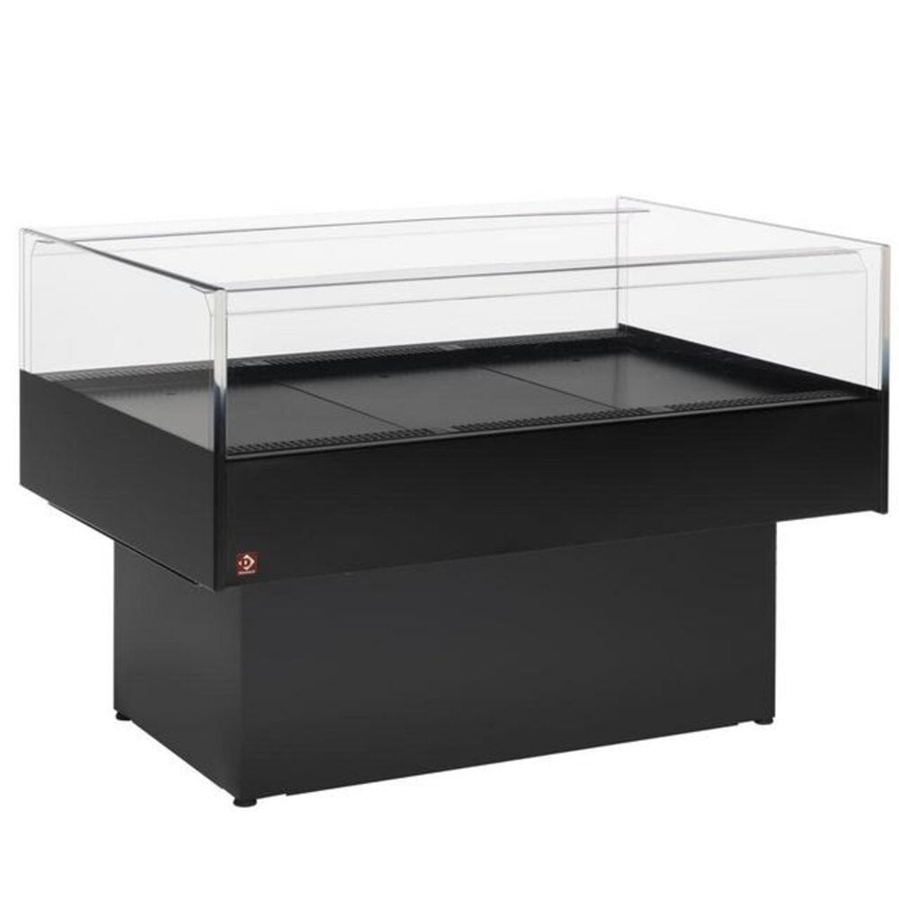 Diamond Panoramische gekoelde self-service toonbank - zwart | BN150/V-B5/P9