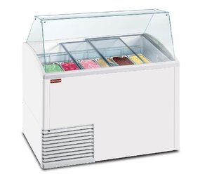 Diamond Uitstalvitrine voor roomijs, 10 bakken Diamond Uitstalvitrine voor roomijs, 10 bakken