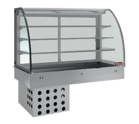 Diamond Topelement en gesloten uitstalvitrine 3 niveau s, gekoeld, geventileerd, 4x gn 1 1 Diamond Topelement en gesloten uitstalvitrine 3 niveau s, gekoeld, geventileerd, 4x gn 1 1