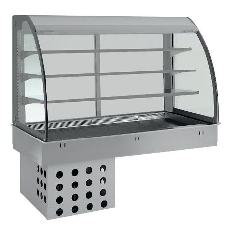 Diamond Topelement en open uitstalvitrine 3 niveau s (met gordijn), gekoeld, geventileerd, 4x gn 1 1 | DPA/TVA315-R2 Diamond Topelement en open uitstalvitrine 3 niveau s (met gordijn), gekoeld, geventileerd, 4x gn 1 1 | DPA/TVA315-R2