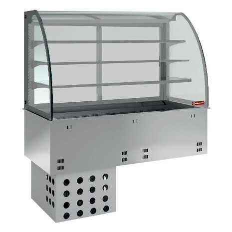 Diamond Kuipelement en gesloten uitstalvitrine 3 niveau s, gekoeld, geventileerd, 5x gn 1 1 | DPA/RVF318-R2 Diamond Kuipelement en gesloten uitstalvitrine 3 niveau s, gekoeld, geventileerd, 5x gn 1 1 | DPA/RVF318-R2