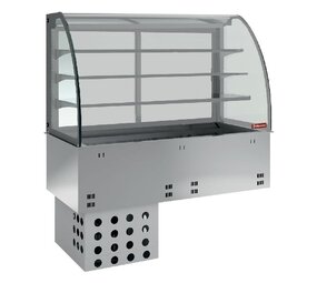 Diamond Kuipelement en gesloten uitstalvitrine 3 niveau s, gekoeld, geventileerd, 4x gn 1 1 Diamond Kuipelement en gesloten uitstalvitrine 3 niveau s, gekoeld, geventileerd, 4x gn 1 1