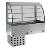 Diamond Kuipelement en open uitstalvitrine 3 niveau s (met gordijn), gekoeld, geventileerd, 4x gn 1 1 Diamond Kuipelement en open uitstalvitrine 3 niveau s (met gordijn), gekoeld, geventileerd, 4x gn 1 1