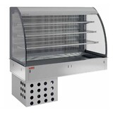 Diamond Muurmodel met kuip en open uitstalvitrine 3 niveau s (met gordijn), gekoeld, geventileerd, 5x gn 1 1