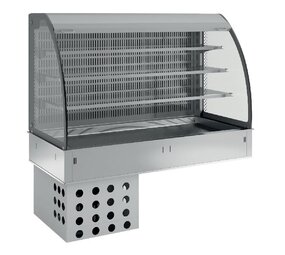 Diamond Muurmodel met kuip en open uitstalvitrine 3 niveau s (met gordijn), gekoeld, geventileerd, 4x gn 1 1 Diamond Muurmodel met kuip en open uitstalvitrine 3 niveau s (met gordijn), gekoeld, geventileerd, 4x gn 1 1