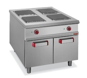 Diamond 4-pits elektrisch fornuis, op kast - pass-through