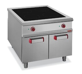 Diamond Elektrisch fornuis met 4 inductie kookplaten op kast - pass-through