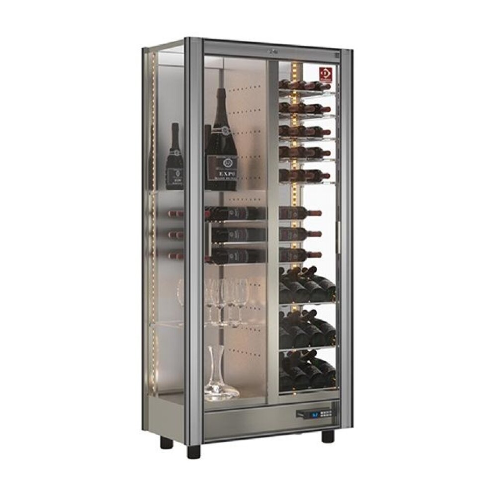 Diamond Gekoelde wijnvitrine lt. 530 - moduleerbaar | GVV-4-R2 Diamond Gekoelde wijnvitrine lt. 530 - moduleerbaar | GVV-4-R2