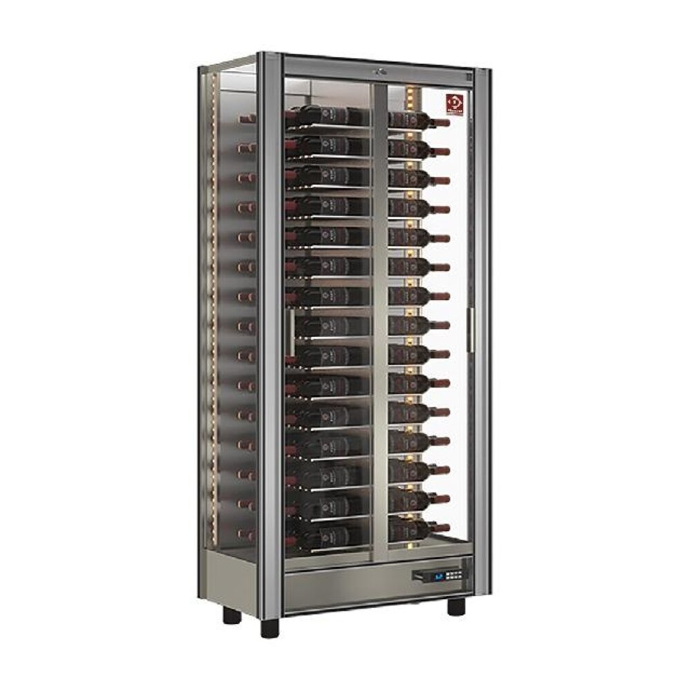Diamond Gekoelde wijnvitrine lt. 530 - moduleerbaar | GVV-1-R2 Diamond Gekoelde wijnvitrine lt. 530 - moduleerbaar | GVV-1-R2