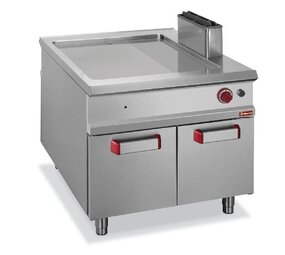 Diamond 2 3 gladde & 1 3 gegroefde gaskookplaat op kast - pass-through