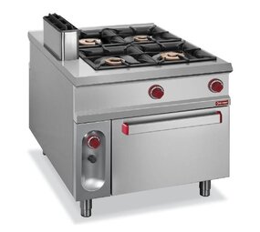 Diamond Fornuis 4 branders op gasoven gn 2 1 - pass-through