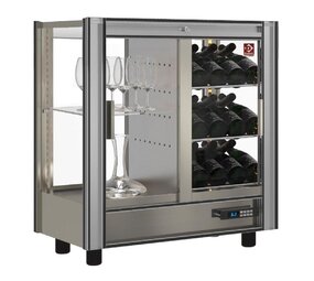 Diamond Gekoelde wijnvitrine lt. 216 - doorgeef - moduleerbaar Diamond Gekoelde wijnvitrine lt. 216 - doorgeef - moduleerbaar