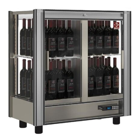 Diamond Gekoelde wijnvitrine lt. 216 - doorgeef - moduleerbaar | PVV-3/TR-R6 Diamond Gekoelde wijnvitrine lt. 216 - doorgeef - moduleerbaar | PVV-3/TR-R6