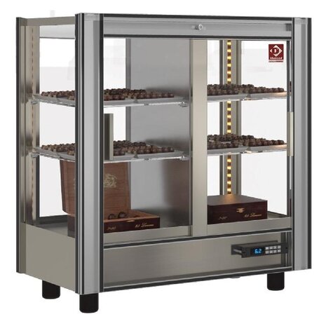 Diamond Gekoelde chocolade vitrine lt. 216 - doorgeef - moduleerbaar | PCC-1/TR-R6 Diamond Gekoelde chocolade vitrine lt. 216 - doorgeef - moduleerbaar | PCC-1/TR-R6