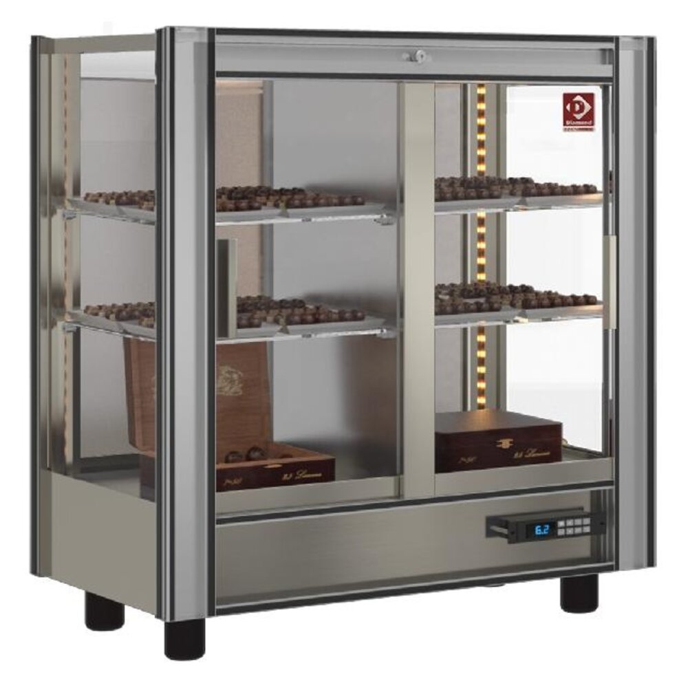 Diamond Gekoelde chocolade vitrine lt.216 - moduleerbaar | PCC-1-R6