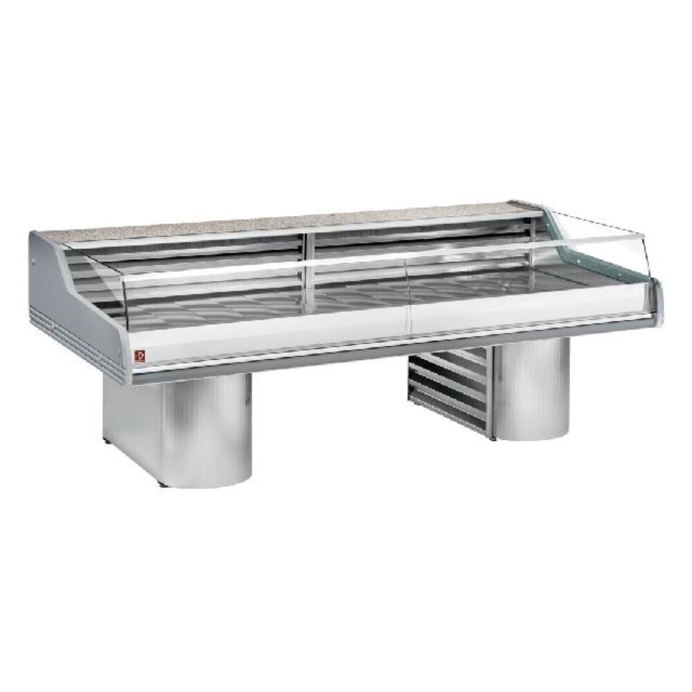 Diamond Gekoelde vitrine toonbank met ruit   self-service  , op sokkels | SG35BS/A1-R2