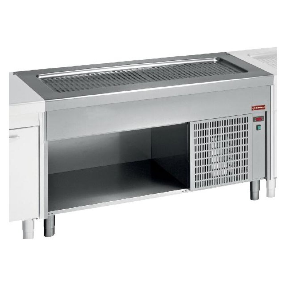 Diamond Element met ondiepe kuip op open kast 6x gn1 1 | S80/RPT23-R2