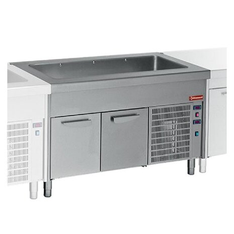 Diamond Element met gekoelde kuip op gekoelde kast 6x gn 1 1 | S80/RCR23-R2 Diamond Element met gekoelde kuip op gekoelde kast 6x gn 1 1 | S80/RCR23-R2