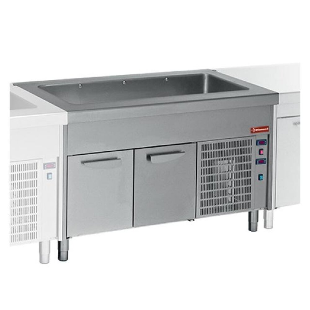 Diamond Element met gekoelde kuip op gekoelde kast 4x gn 1 1 | S80/RCR15-R2 Diamond Element met gekoelde kuip op gekoelde kast 4x gn 1 1 | S80/RCR15-R2