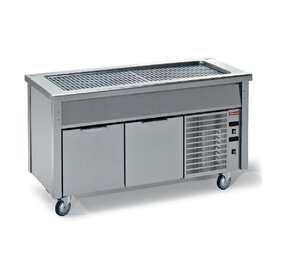 Diamond Element met gekoelde top op gekoelde kast