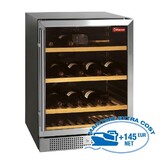 Diamond Wijnkast vitrine, geventileerd, 160 lt., black Diamond Wijnkast vitrine, geventileerd, 160 lt., black