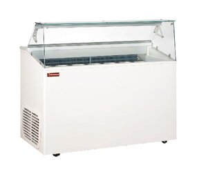 Diamond Uitstalvitrine voor roomijs, 7 bakken Diamond Uitstalvitrine voor roomijs, 7 bakken