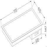 Diamond Vitrokeramisch element wit 3x gn 1 1