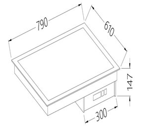 Diamond Vitrokeramisch element wit 2 gn 1 1