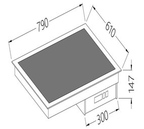 Diamond Vitrokeramisch element zwart 2x gn 1 1 Diamond Vitrokeramisch element zwart 2x gn 1 1