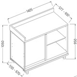 Diamond Achter meubel hoek links neutraal