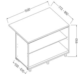 Diamond Neutrale bar toonbanken_kassa gedeelte Diamond Neutrale bar toonbanken_kassa gedeelte