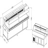Diamond Statische gekoelde toonbankvitrine voor snacks_lage ruiten, groep op afstand, met reserve | SB21XR/R Diamond Statische gekoelde toonbankvitrine voor snacks_lage ruiten, groep op afstand, met reserve | SB21XR/R