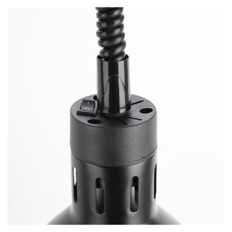 Buffalo Uitschuifbare hittelamp matzwart | DR759