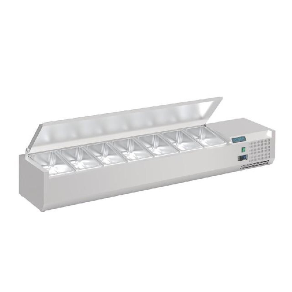 Polar G-serie opzetkoelvitrine met deksel 7x gn 1 4 | FA855 Polar G-serie opzetkoelvitrine met deksel 7x gn 1 4 | FA855