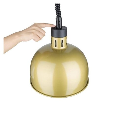 Buffalo Brede uitschuifbare hittelamp goudkleur | DY462