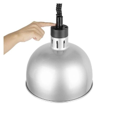 Buffalo Brede uitschuifbare hittelamp zilverkleur | DY461 Buffalo Brede uitschuifbare hittelamp zilverkleur | DY461