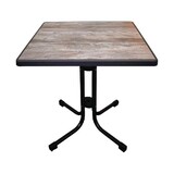 Geen merk Limburg vintage opklapbare terrastafel 70 x 70cm Geen merk Limburg vintage opklapbare terrastafel 70 x 70cm