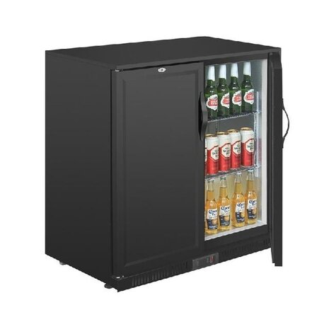 Polar G-serie 2-deurs barkoeling met blinde klapdeuren zwart 208l | GL016 Polar G-serie 2-deurs barkoeling met blinde klapdeuren zwart 208l | GL016