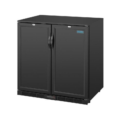 Polar G-serie 2-deurs barkoeling met blinde klapdeuren zwart 208l | GL016 Polar G-serie 2-deurs barkoeling met blinde klapdeuren zwart 208l | GL016