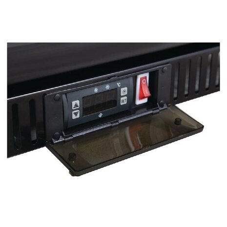 Polar G-serie laag model gekoelde bardisplay met klapdeur zwart 128l | GL011 Polar G-serie laag model gekoelde bardisplay met klapdeur zwart 128l | GL011