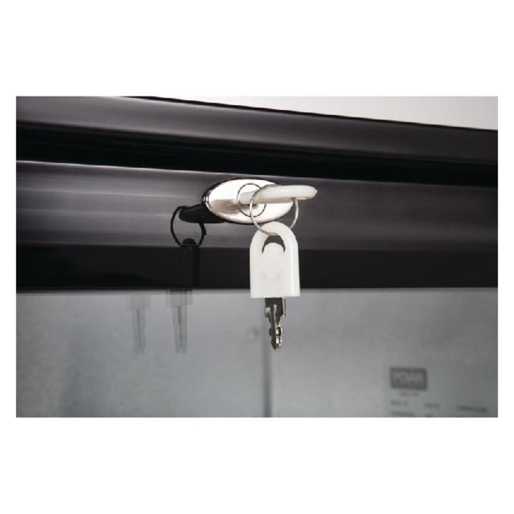 Polar G-serie laag model gekoelde bardisplay met klapdeur zwart 128l | GL011 Polar G-serie laag model gekoelde bardisplay met klapdeur zwart 128l | GL011