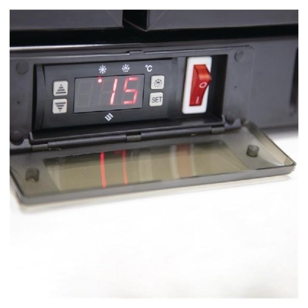 Polar G-serie 2-deurs barkoeling met klapdeuren zwart 198l | GL012 Polar G-serie 2-deurs barkoeling met klapdeuren zwart 198l | GL012