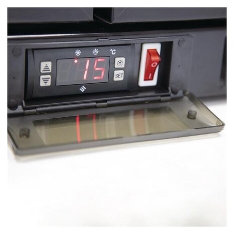 Polar G-serie 2-deurs barkoeling met klapdeuren zwart 198l | GL012 Polar G-serie 2-deurs barkoeling met klapdeuren zwart 198l | GL012