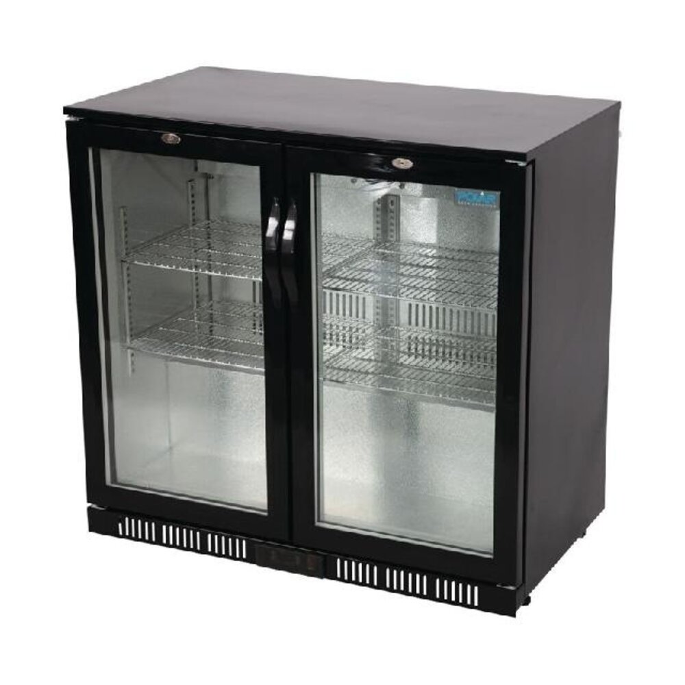 Polar G-serie 2-deurs barkoeling met klapdeuren zwart 198l | GL012 Polar G-serie 2-deurs barkoeling met klapdeuren zwart 198l | GL012