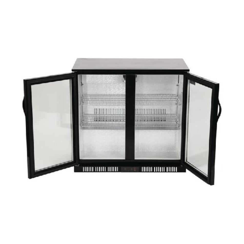 Polar G-serie 2-deurs barkoeling met klapdeuren zwart 198l | GL012 Polar G-serie 2-deurs barkoeling met klapdeuren zwart 198l | GL012