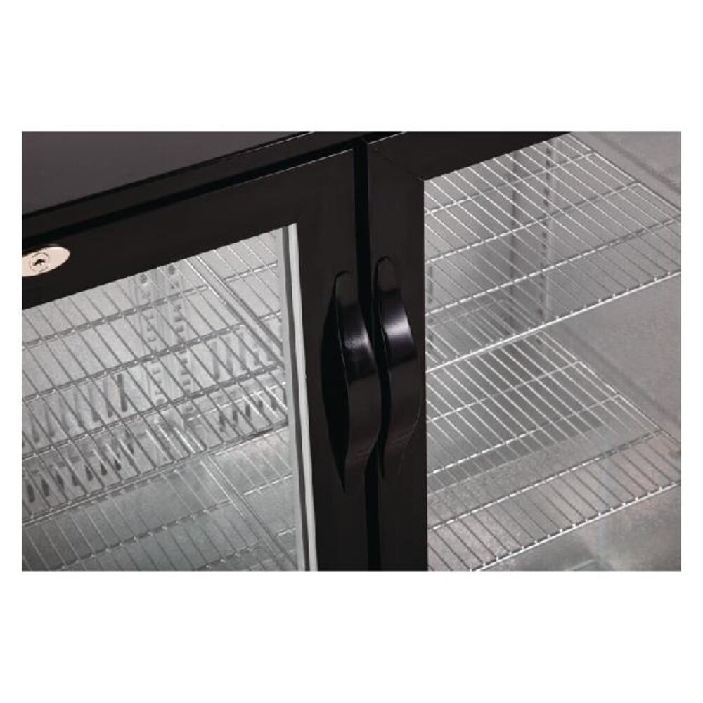 Polar G-serie 2-deurs barkoeling met klapdeuren zwart 208l | GL002 Polar G-serie 2-deurs barkoeling met klapdeuren zwart 208l | GL002