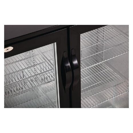 Polar G-serie 2-deurs barkoeling met klapdeuren zwart 208l | GL002 Polar G-serie 2-deurs barkoeling met klapdeuren zwart 208l | GL002
