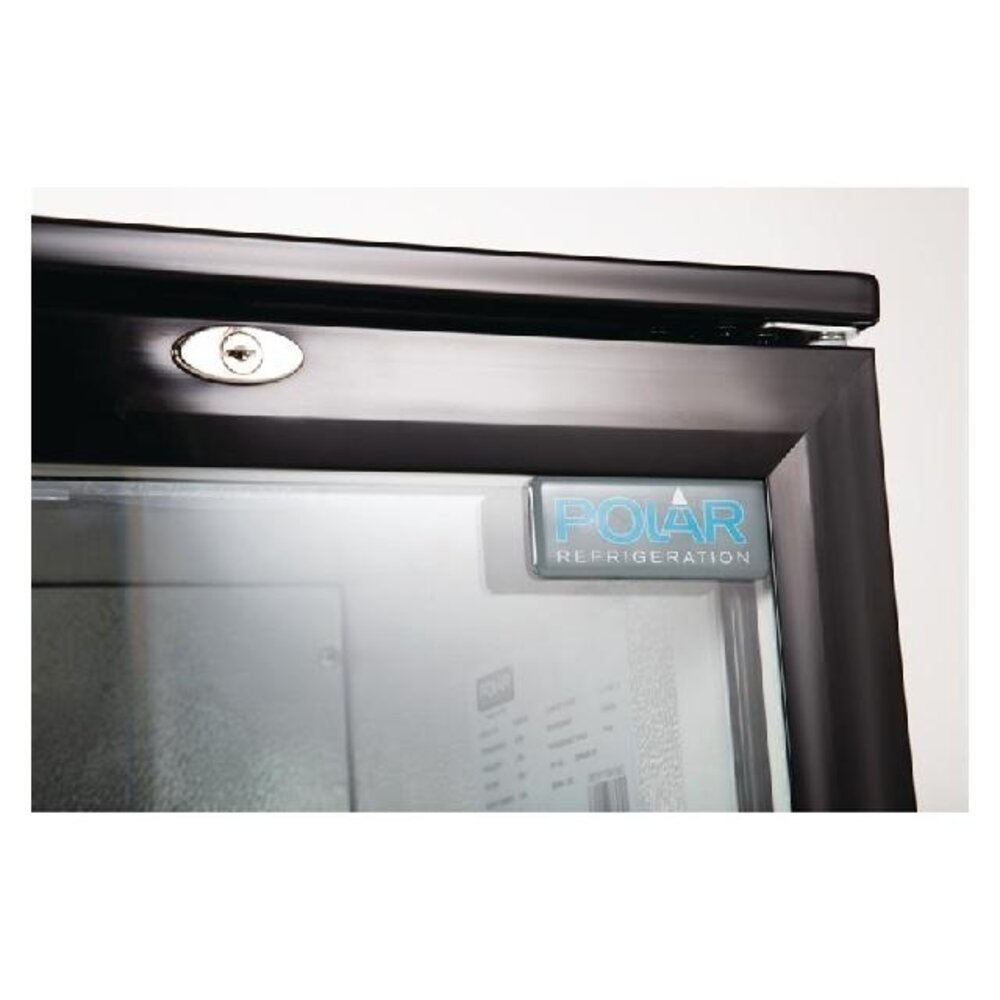 Polar G-serie 2-deurs barkoeling met klapdeuren zwart 208l | GL002 Polar G-serie 2-deurs barkoeling met klapdeuren zwart 208l | GL002