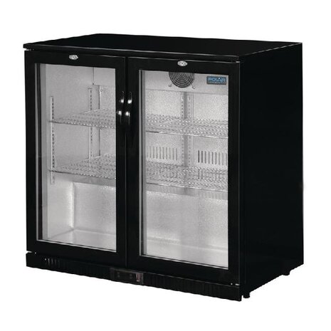 Polar G-serie 2-deurs barkoeling met klapdeuren zwart 208l | GL002 Polar G-serie 2-deurs barkoeling met klapdeuren zwart 208l | GL002